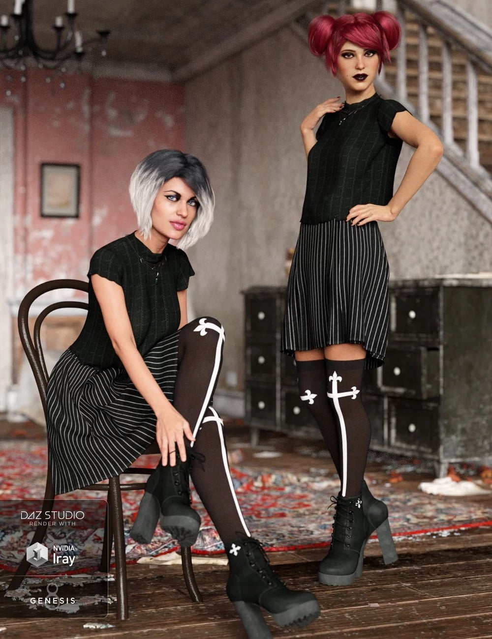 dForce Emo Style for Genesis 8 Female(s)