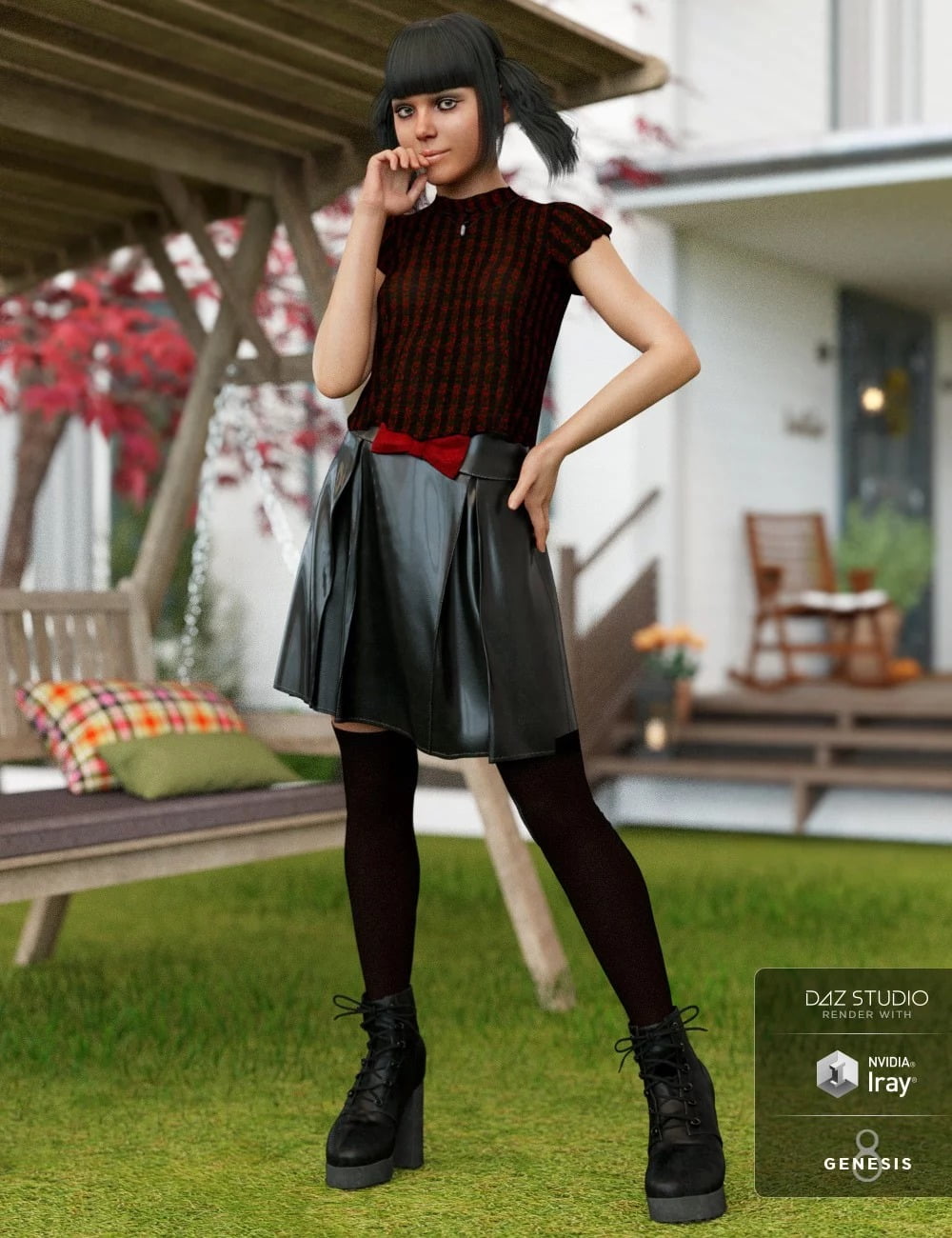 dForce Emo Style Outfit Textures