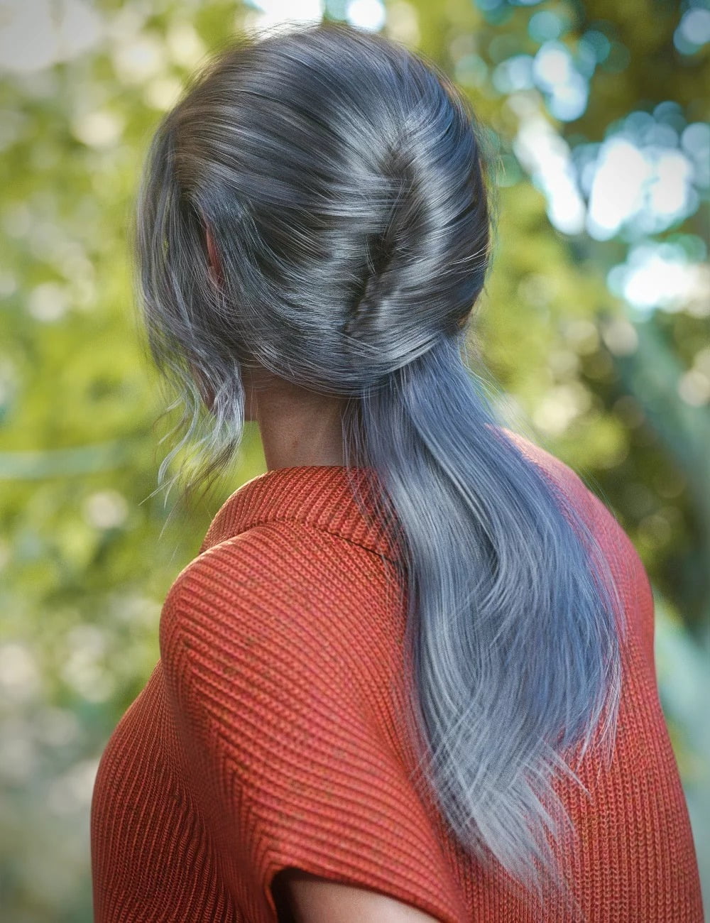 French Twist Ponytail for Genesis 3 and 8 Female(s)