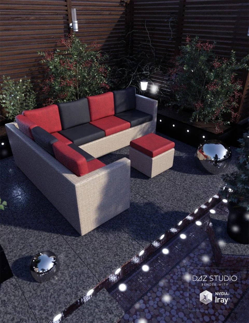 Contemporary Garden Furniture Set 01