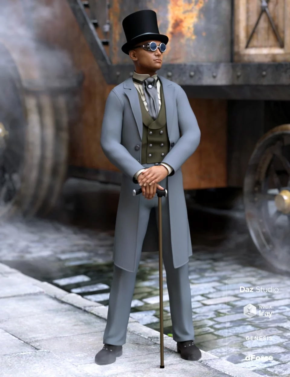 dForce Steampunk Classic for Genesis 8 Male