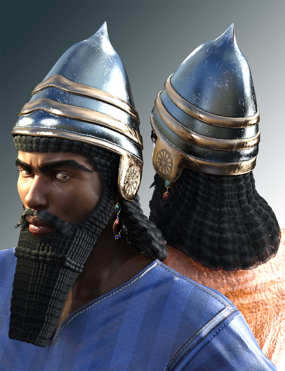 Assyrian Headdress for Genesis 8 Males