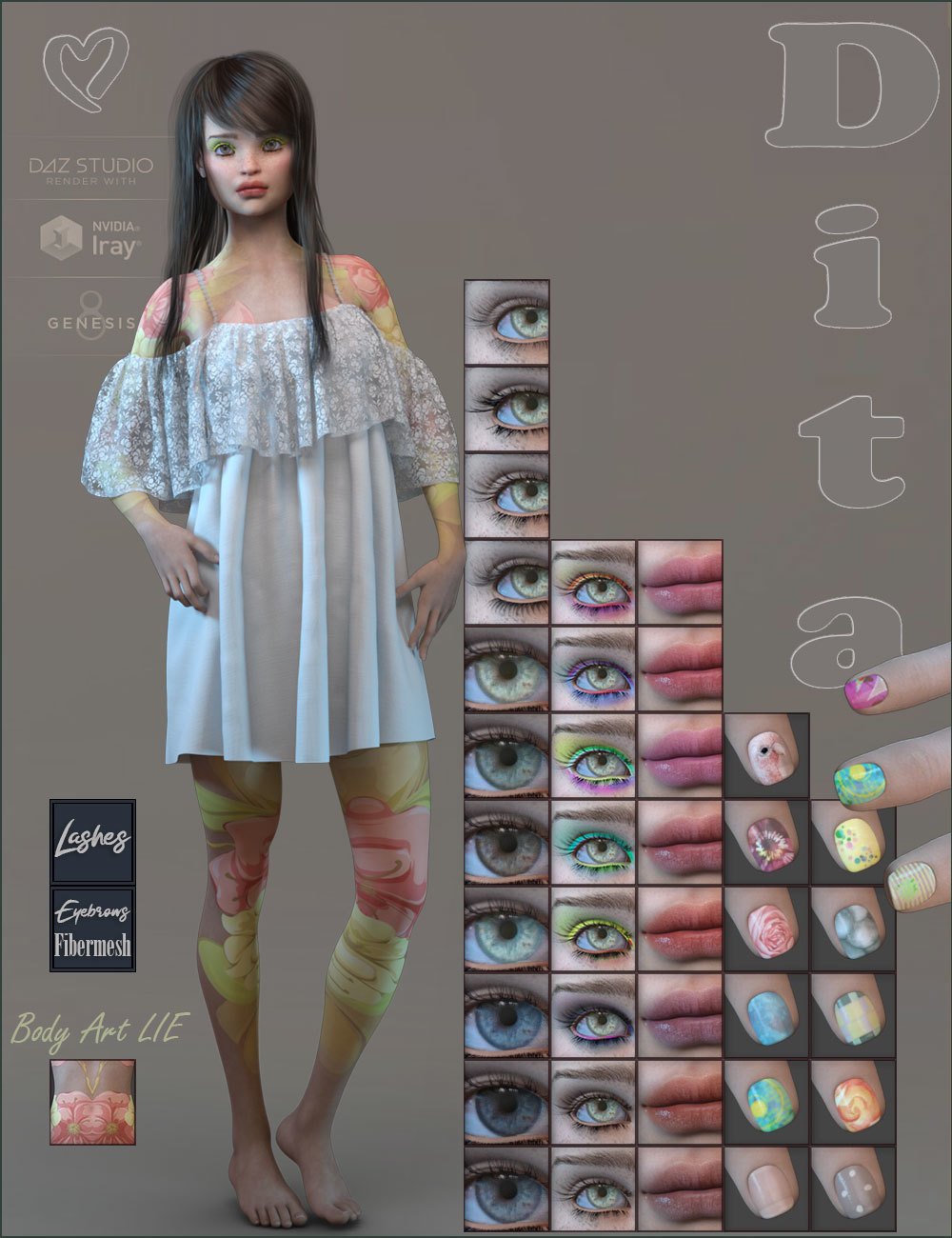 TDT-Dita for Genesis 8 Female