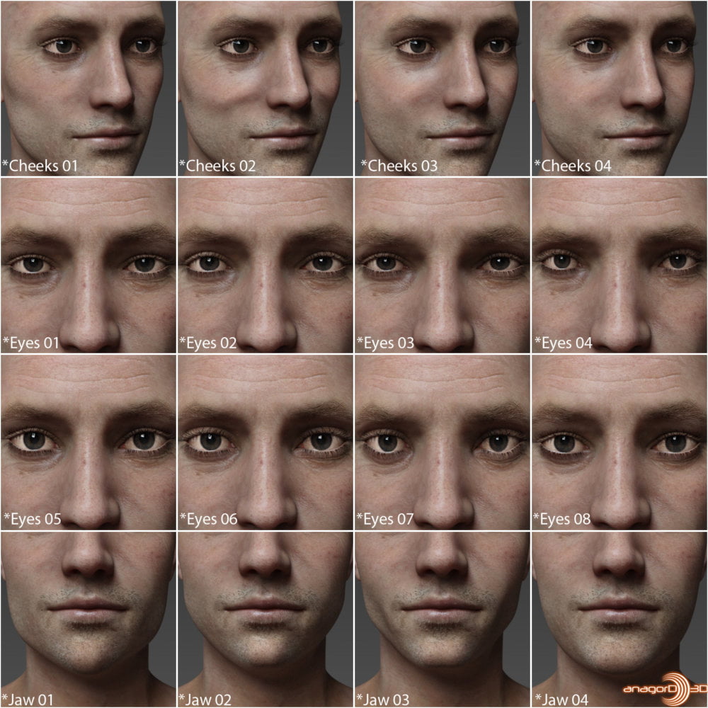 Partial Face Morphs G8M Vol 1