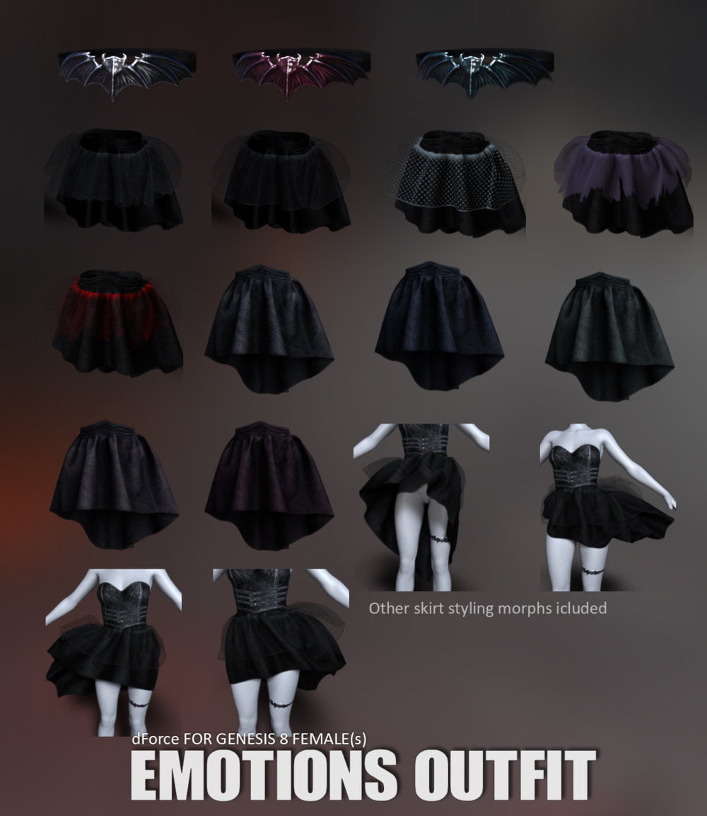 dForce Emotions Outfit for Genesis 8 Females