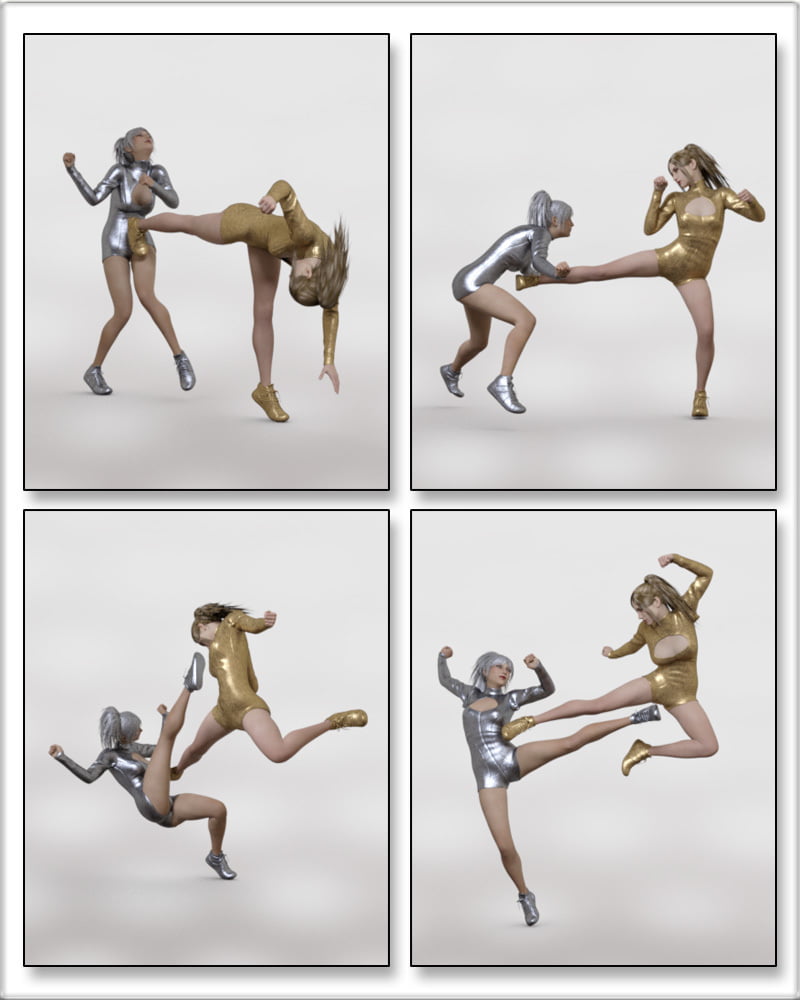 Ninja Kick Poses for G8F