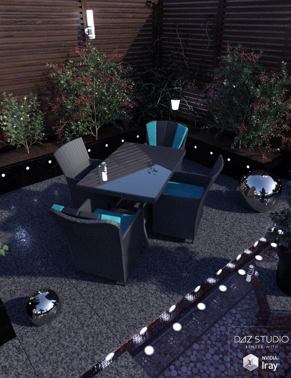 Contemporary Garden Furniture Set 02