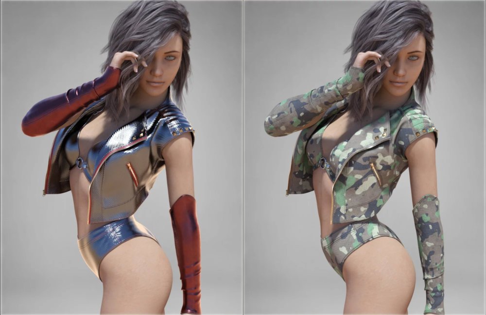 COG Leather Vest and Bikini for Genesis 8 Female(s)