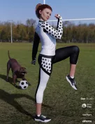 dForce Soccer Mom Outfit for Genesis 8 Female(s)