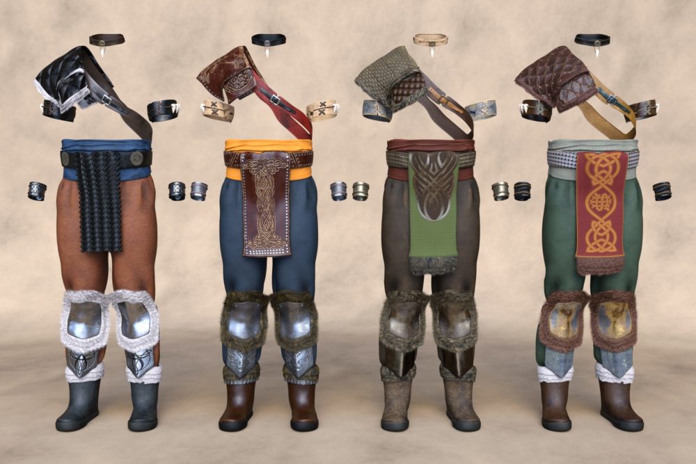 Tribal Warrior King Outfit Textures