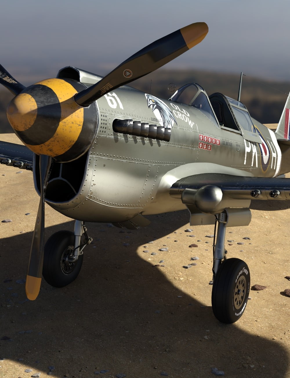 War Hawk Military Aircraft Texture Pack