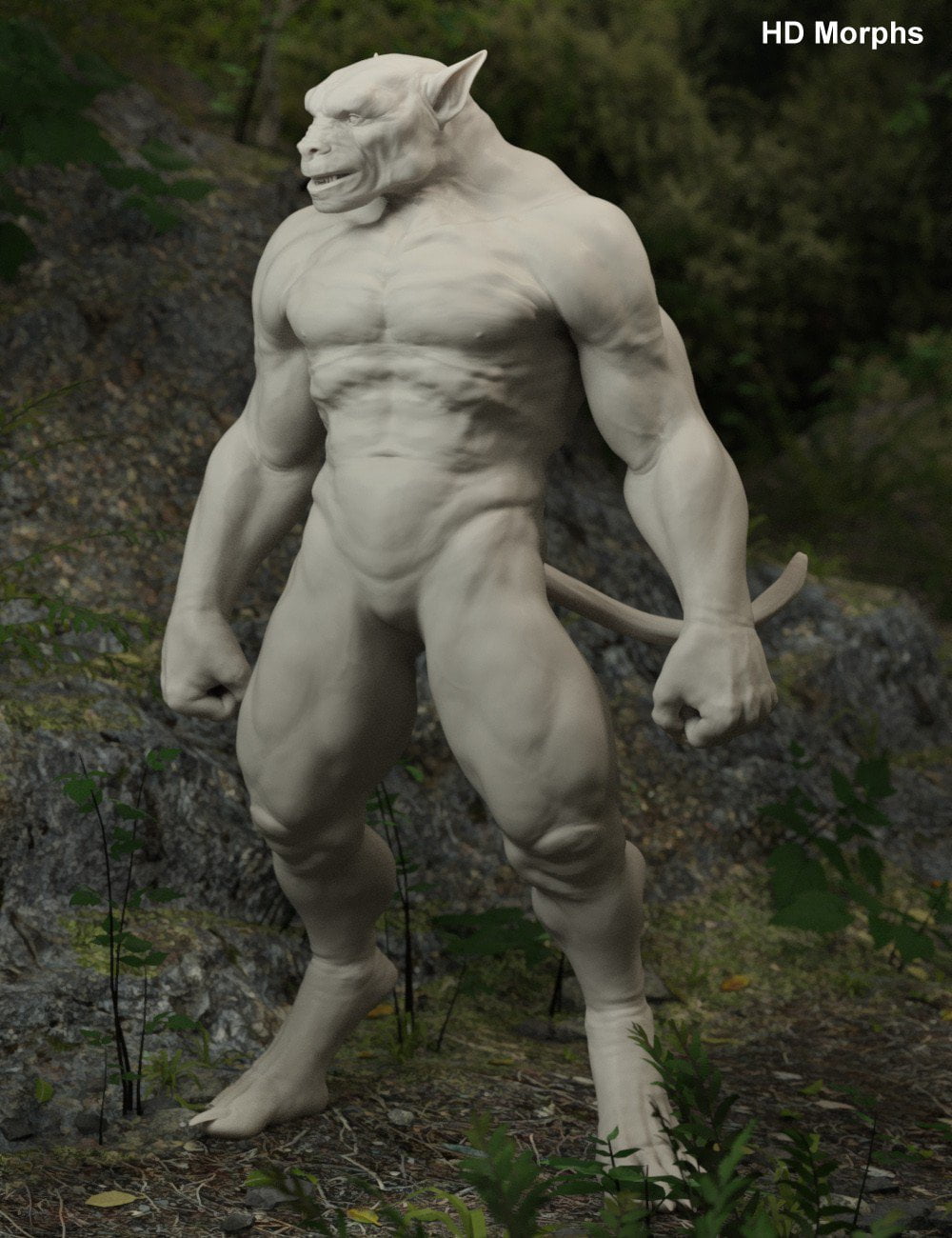 WolfBeast with dForce Hair for Genesis 8 Male