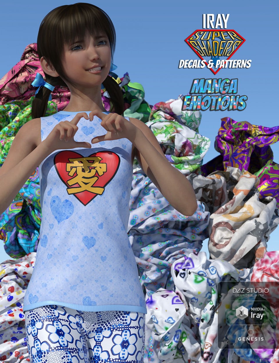 Iray Super Shaders Manga Emotions