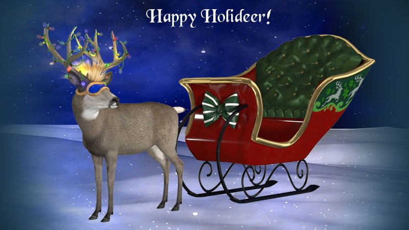 Happy Holideer for the HiveWire Mule Deer