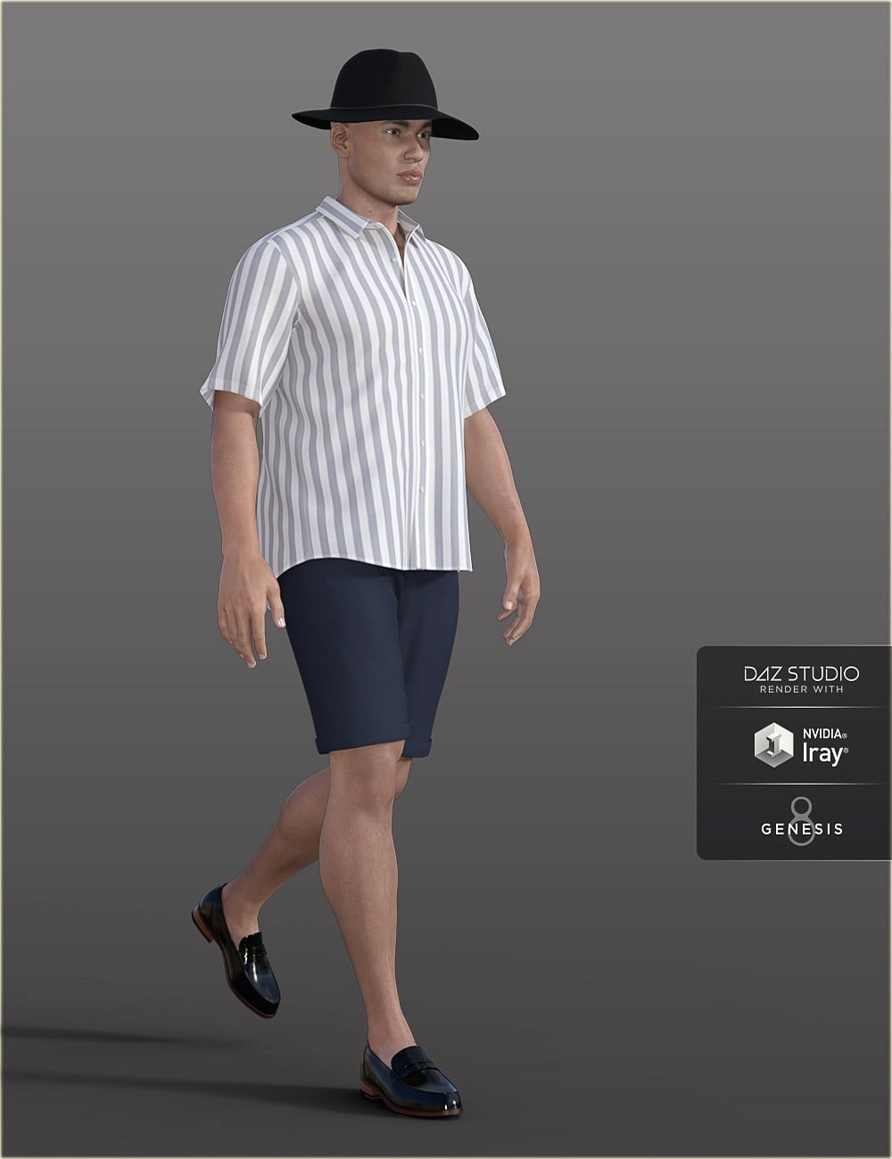 dForce H&C Summer Casual Outfits for Genesis 8 Male(s)