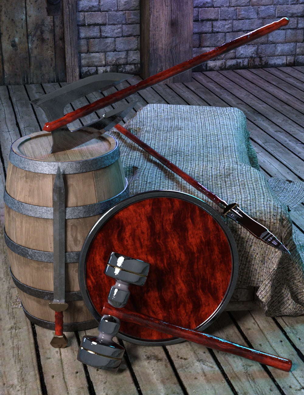 Black Market Blades Gladiator Basics for Genesis 8 and Centaur 8