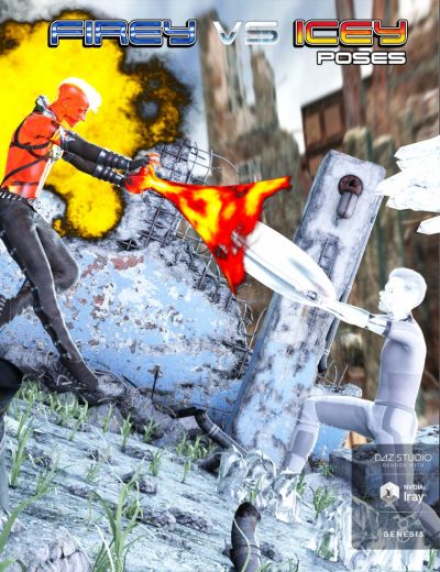 Firey_vs_Icey_Main_daz3d-1