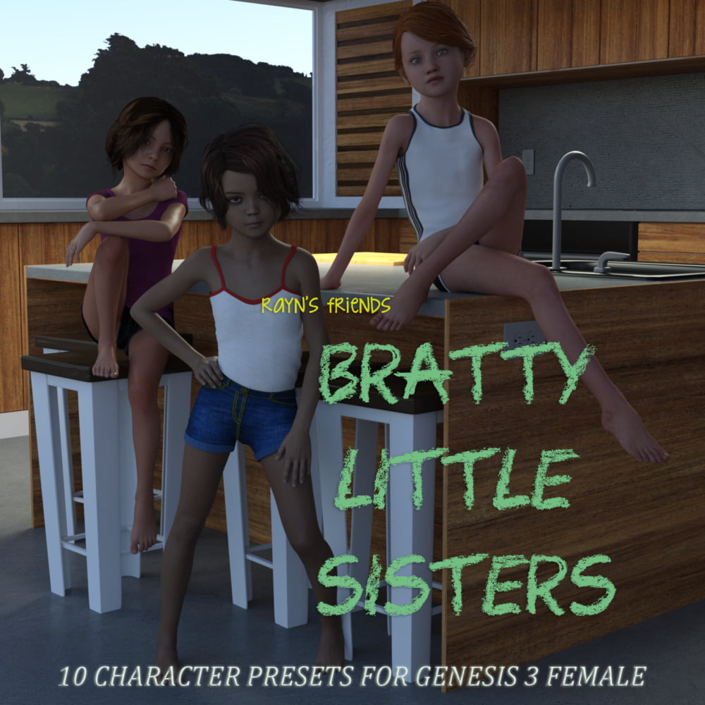 Rayns Friends Bratty Little Sisters ⋆ Freebies Daz 3d 