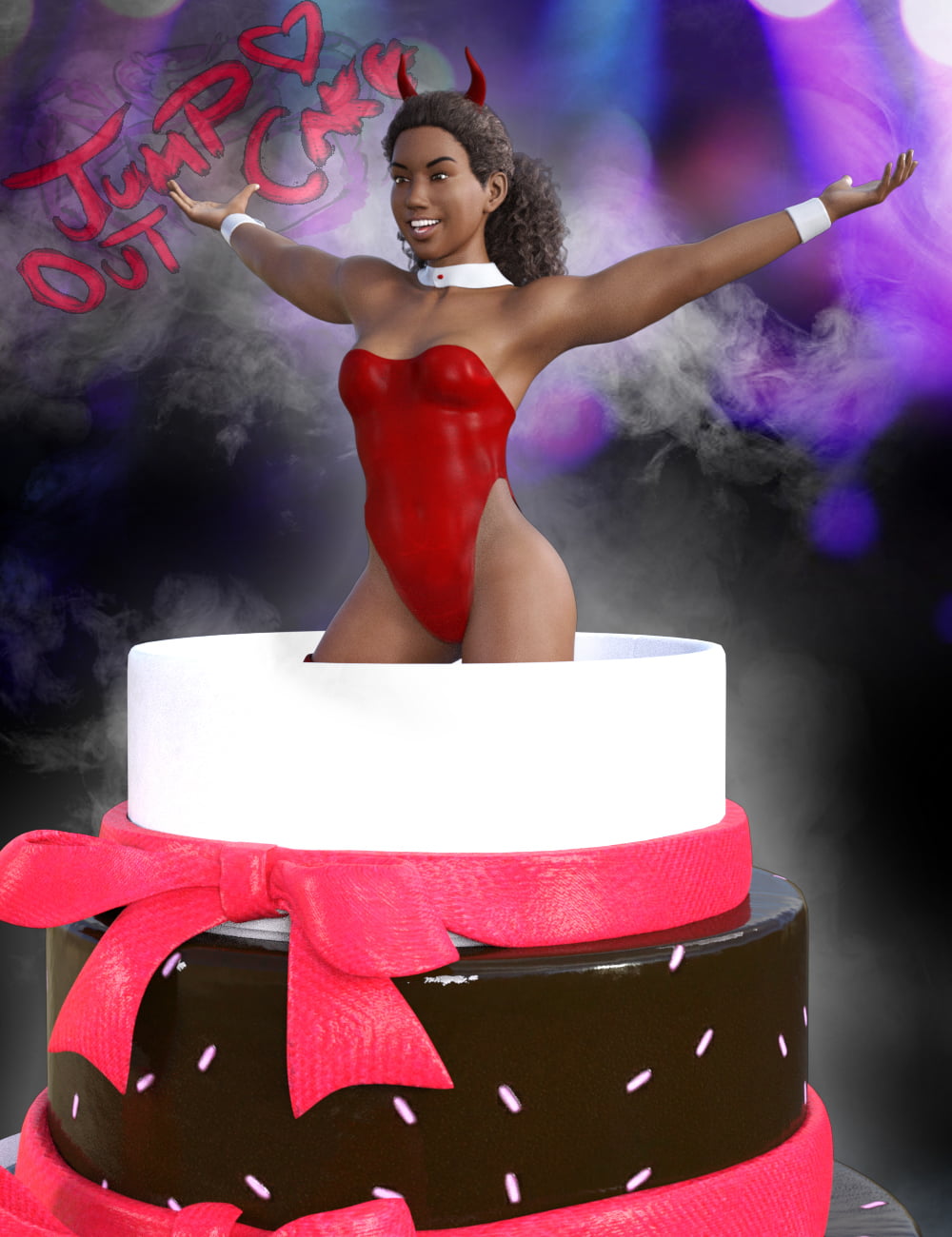 JumpOut Cake and Animations for Genesis 3 Male and Female