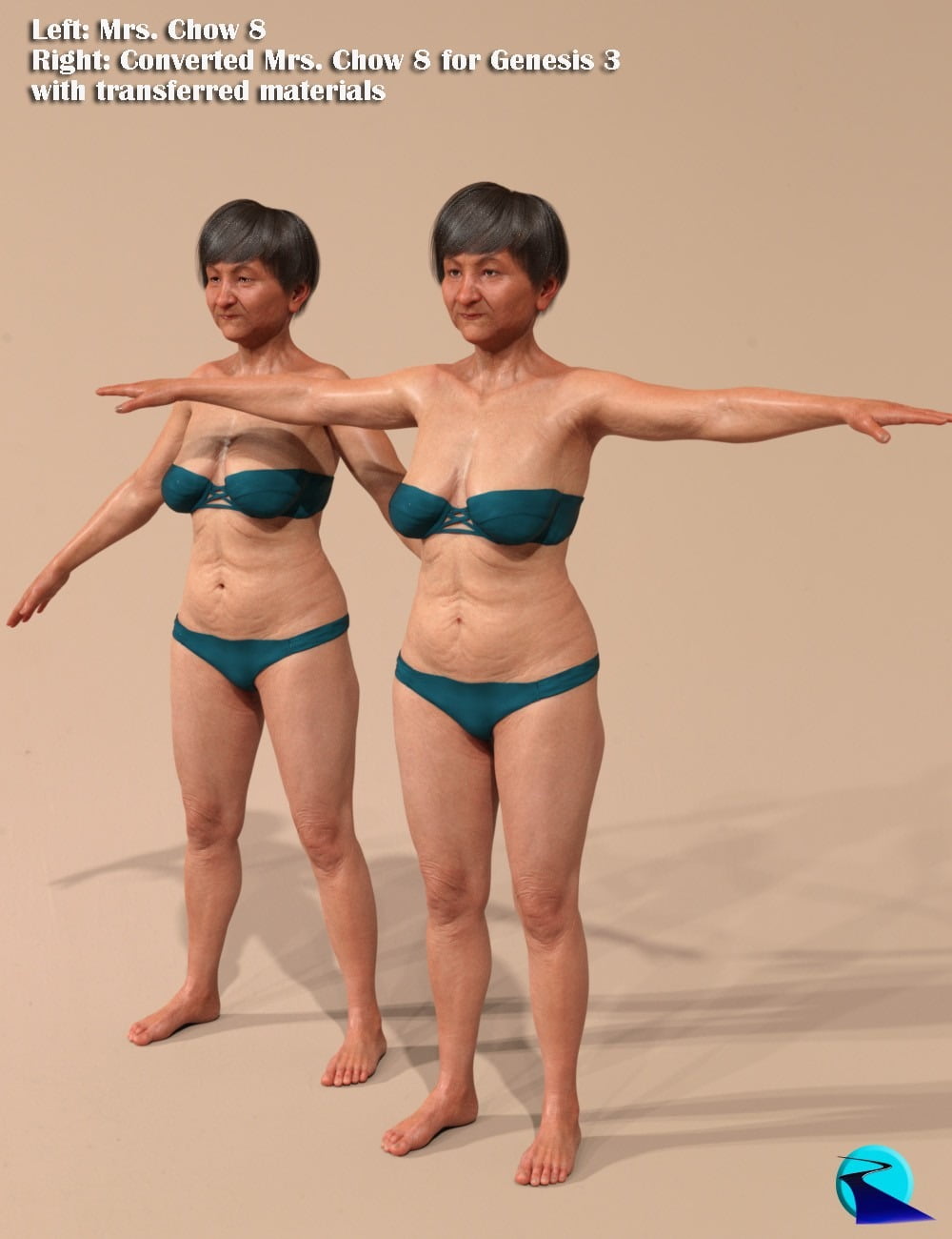 Character Converter from Genesis 8 Female to Genesis 3 Female