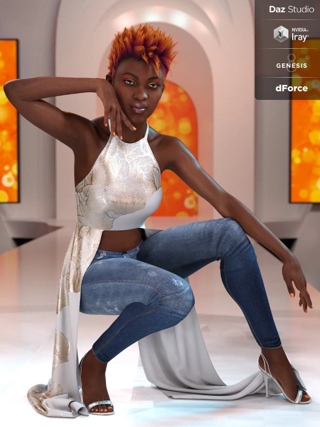 dForce Step It Up Outfit for Genesis 8 Female(s)