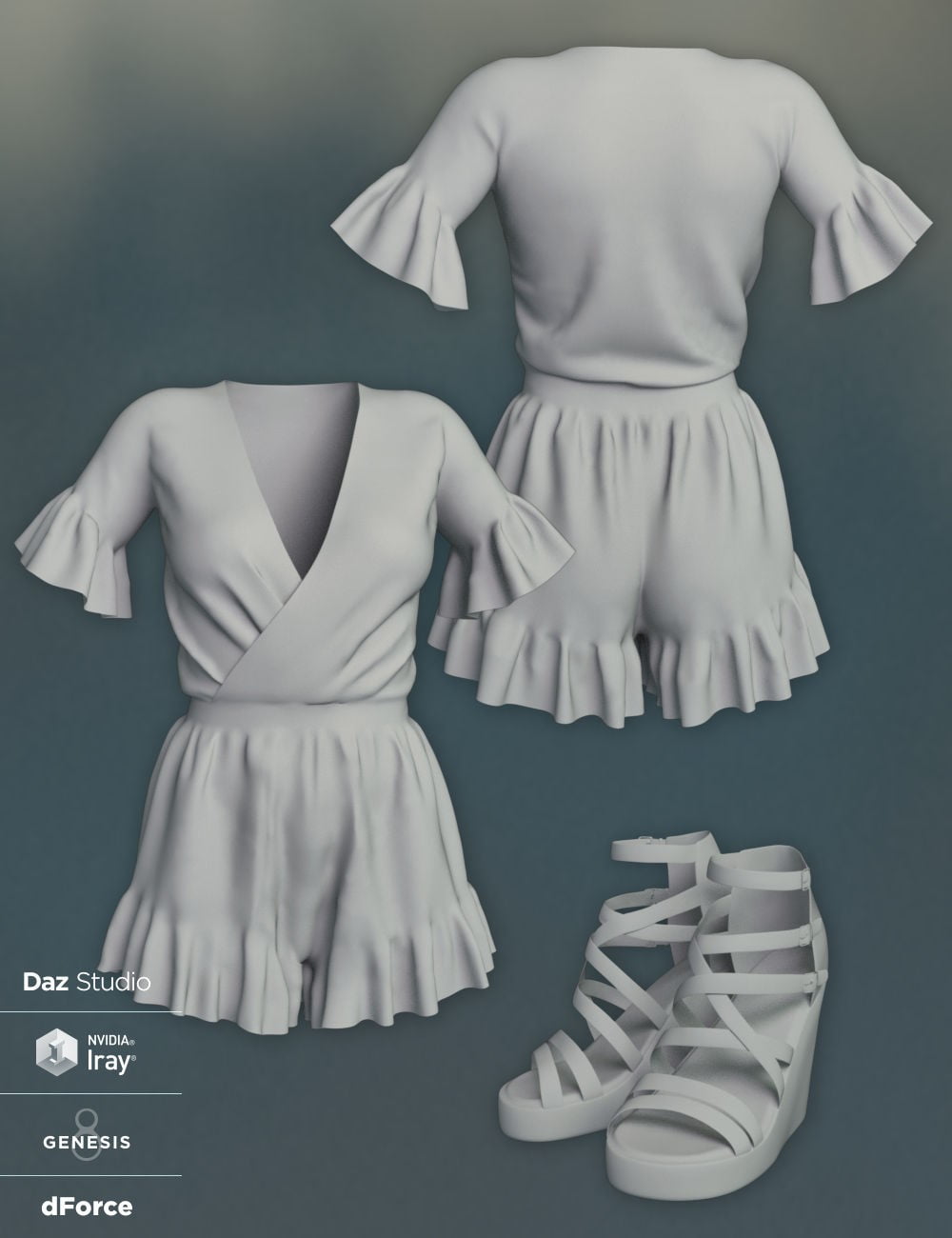 dForce Addison Outfit for Genesis 8 Female(s)