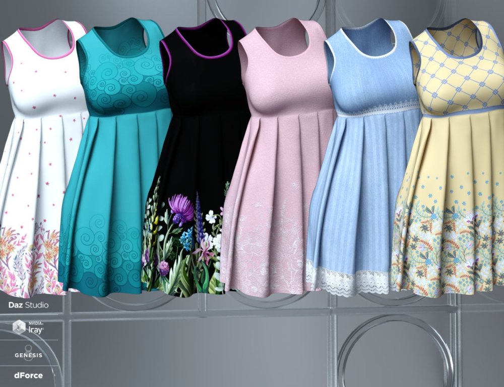 dForce Brie Outfit for Genesis 8 Female(s)