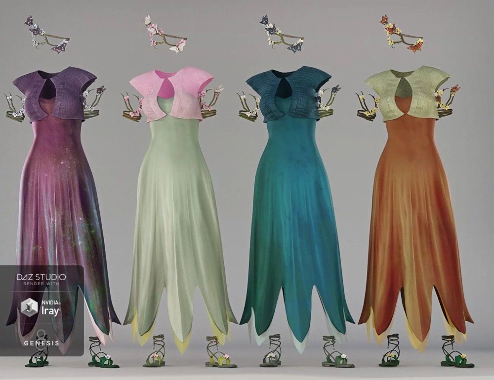 dForce Chrysalis Outfit Textures