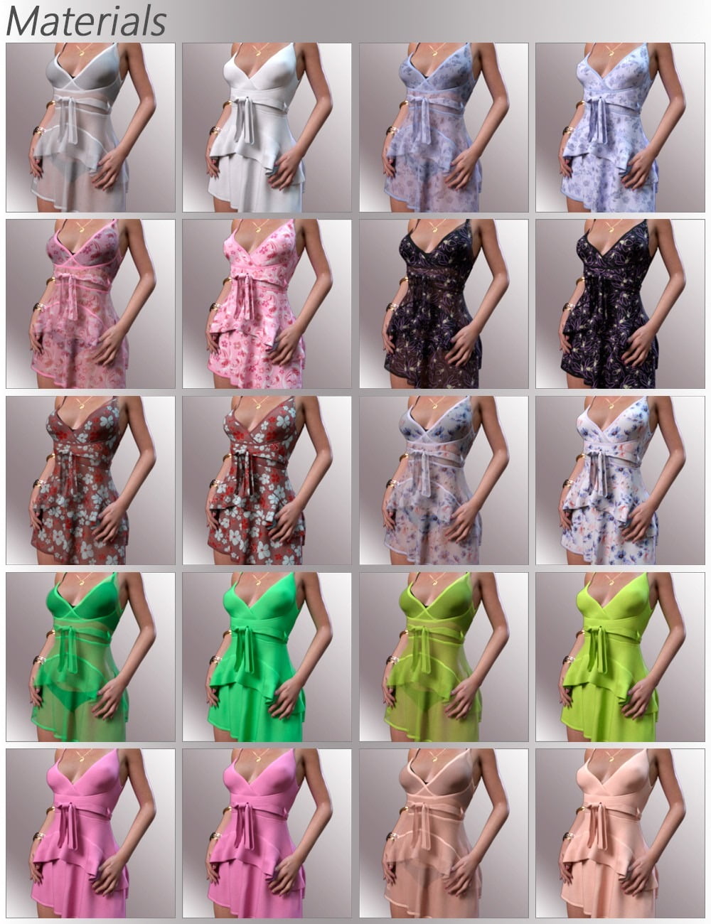 dForce Leah Candy Dress Outfit for Genesis 8 Female(s)