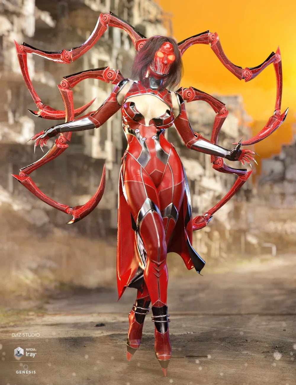 dForce Spidertech Outfit Extra Iray Textures