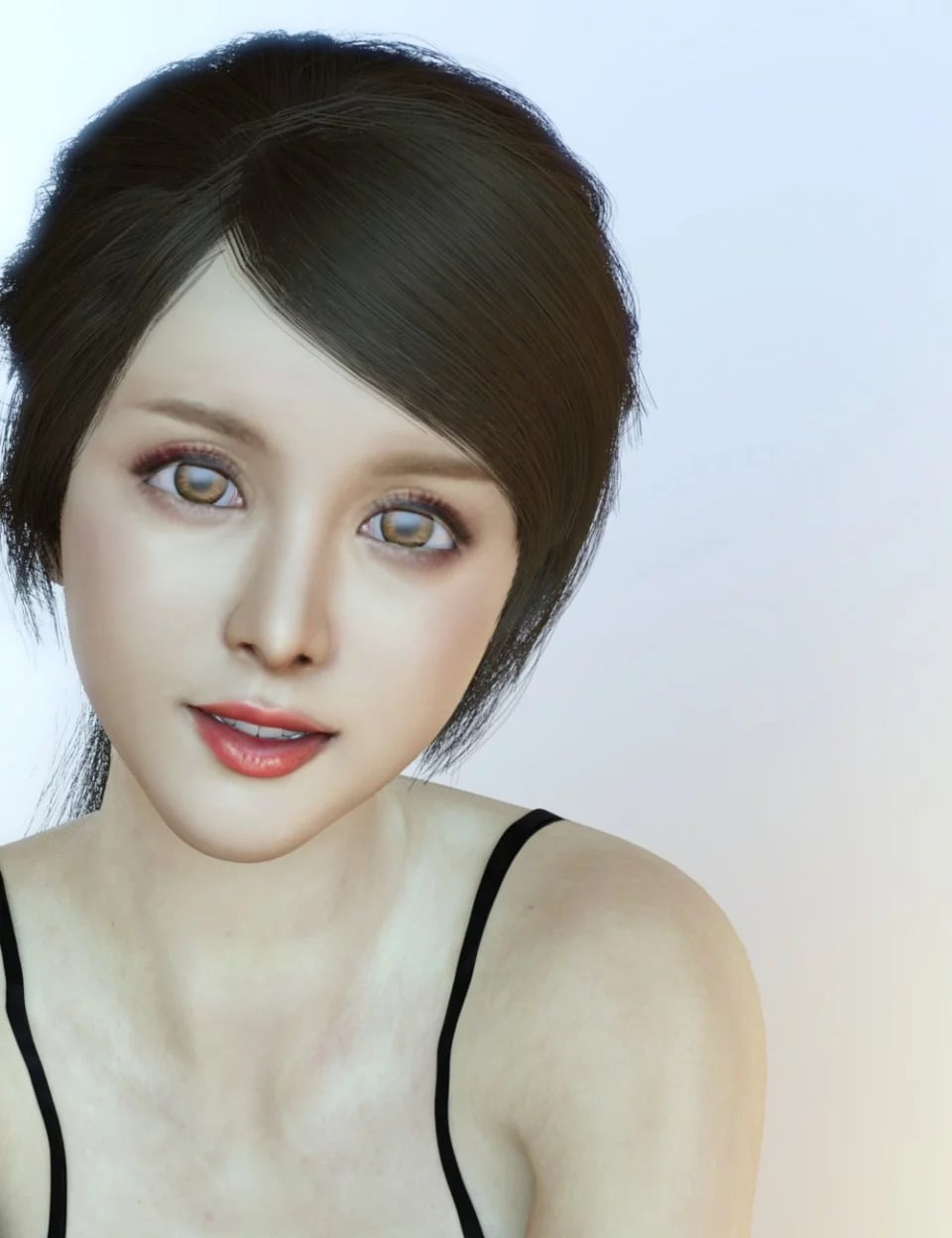 Sanny Character with dForce Hair and Expressions for Genesis 8 Female