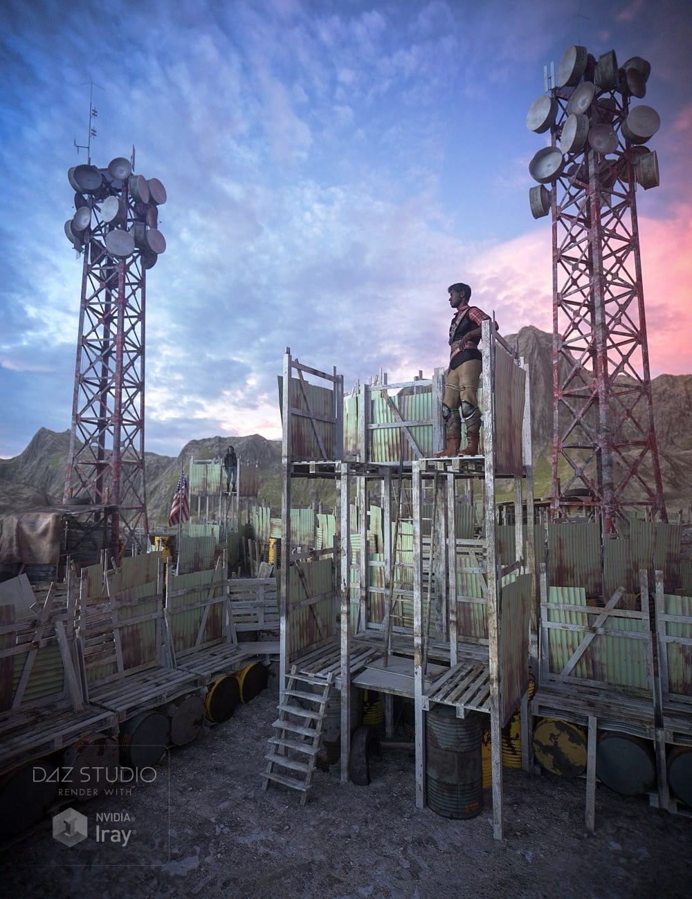 Skies of Gaia - 20 8k HDRI Skies with Pre-Rendered Terrain for Iray