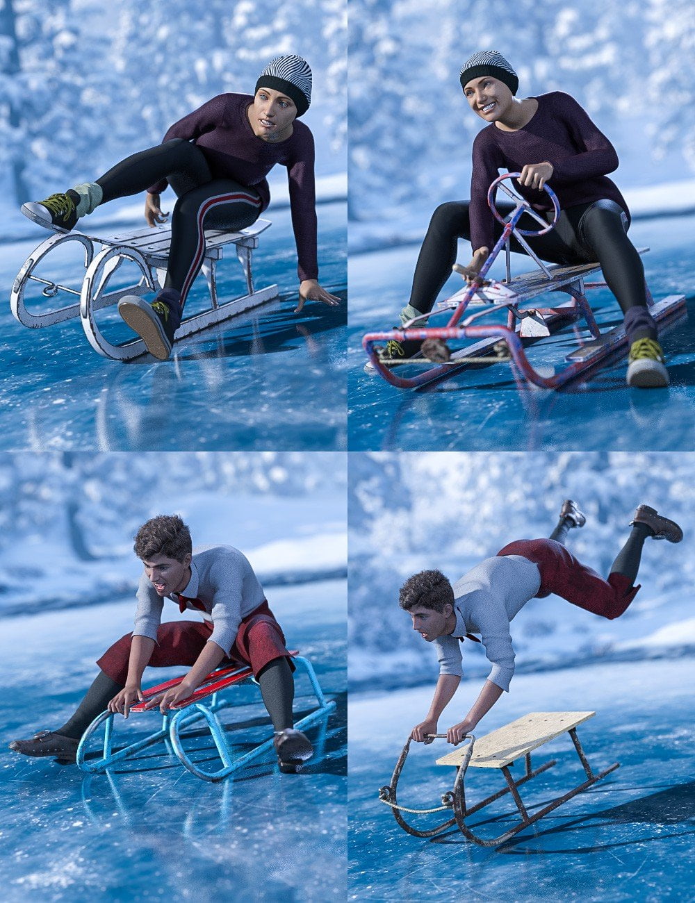 Sledding Fun for Genesis 8