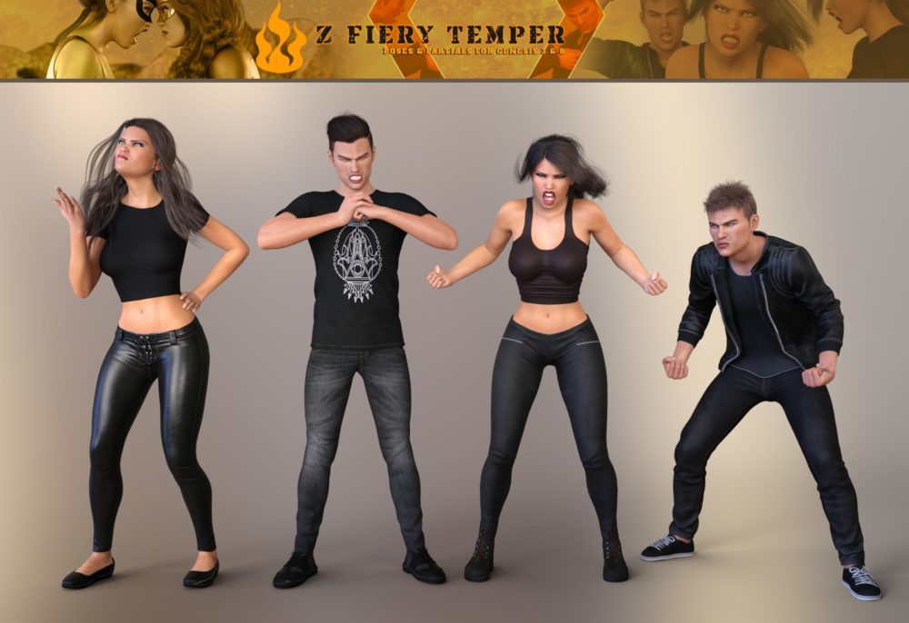 Z Fiery Temper Pose Mega Set