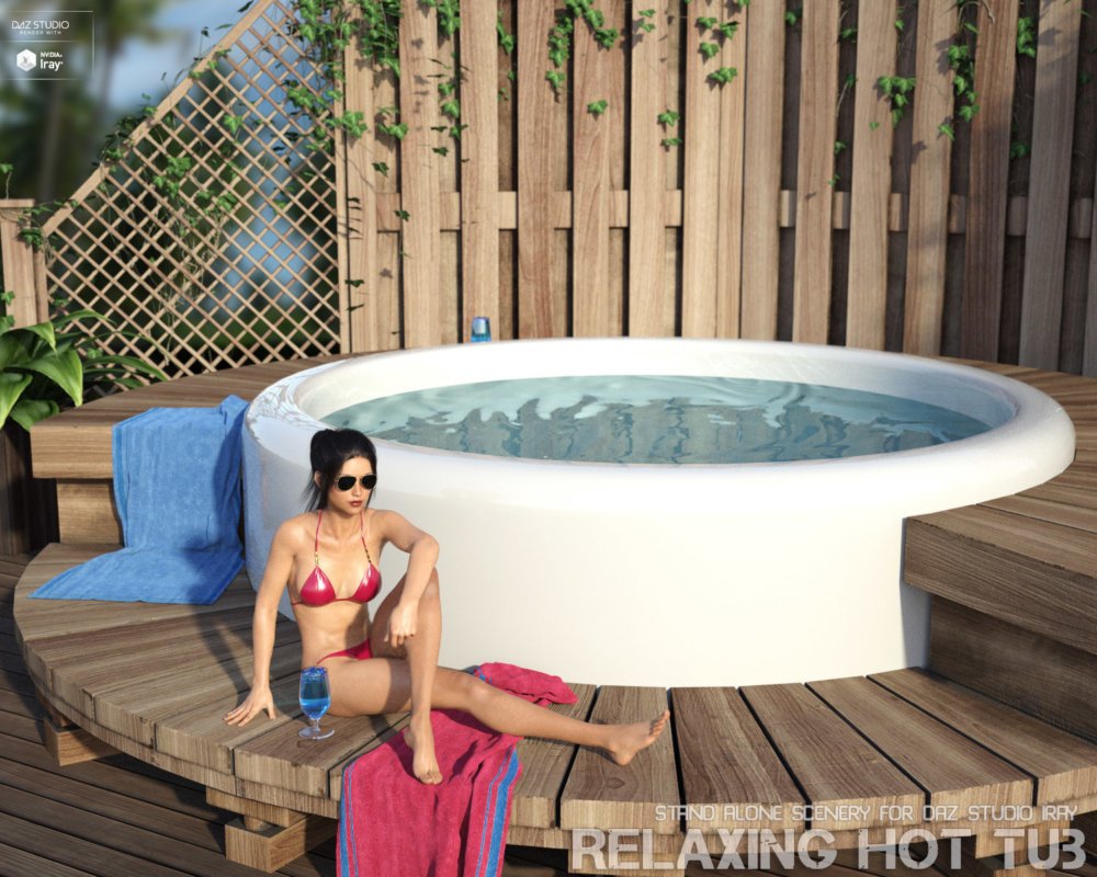 Relaxing Hot Tub Daz Studio