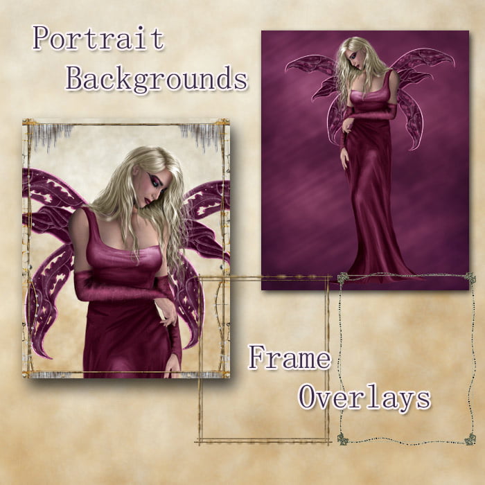 Portrait Backgrounds and Frame Overlays