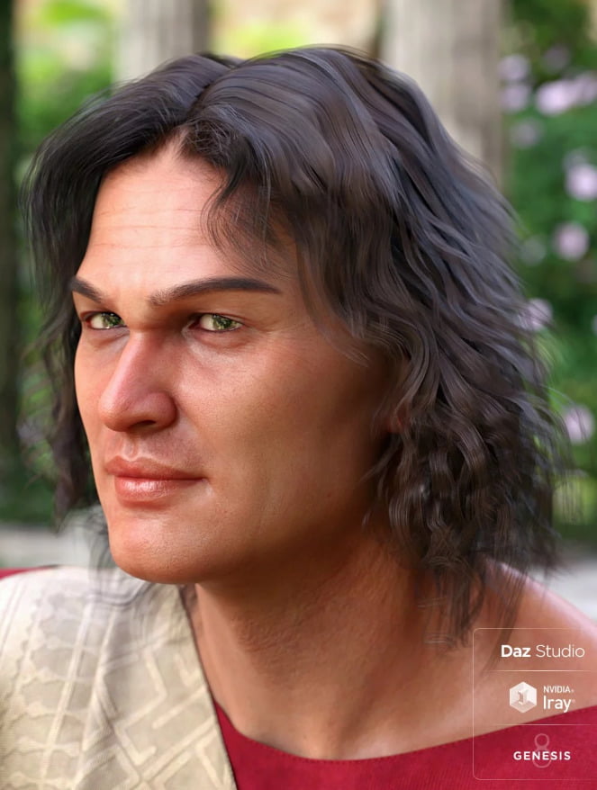 Long Mane Hair for Genesis 3 and 8 Male(s)