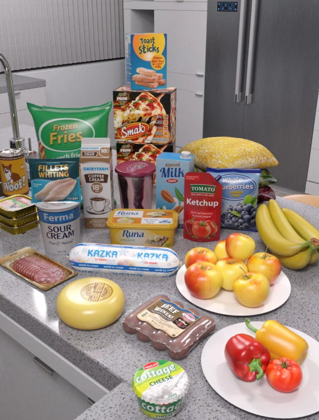 Modern House 2 Kitchen Food