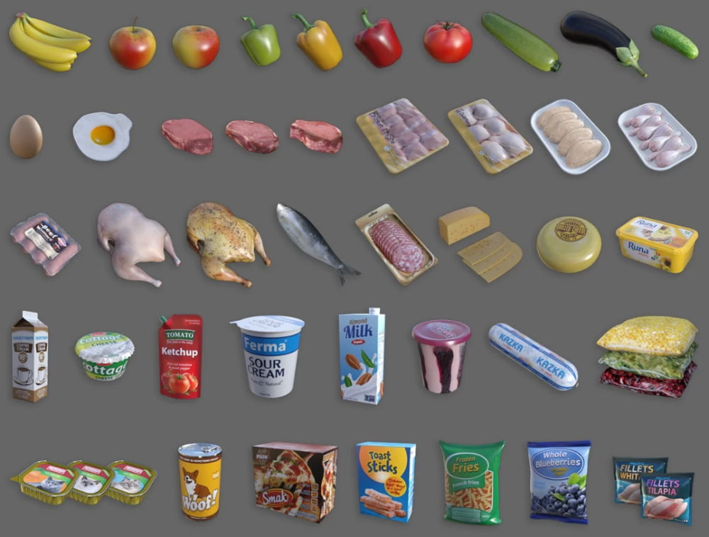 Modern House 2 Kitchen Food