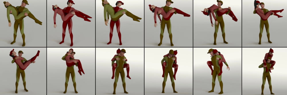 People Carrying People: 25 Pose Pairs (Genesis 8)