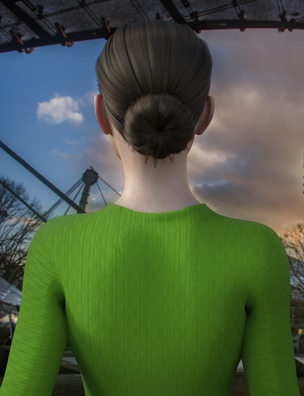 Adia Hair for CJ 8 and Genesis 8 Female(s)