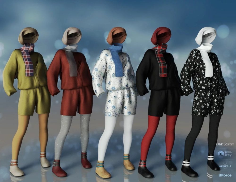 dForce Playtime Chills Outfit Textures