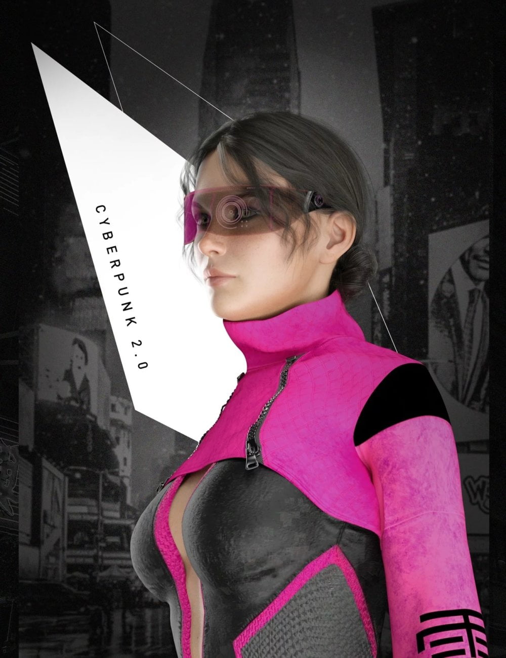 dForce X-Fashion Cyberpunk Outfit 2.0 for Genesis 8 Female(s)