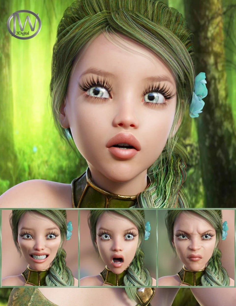 Fairytale – Expressions for Genesis 8 Female and Rynne 8