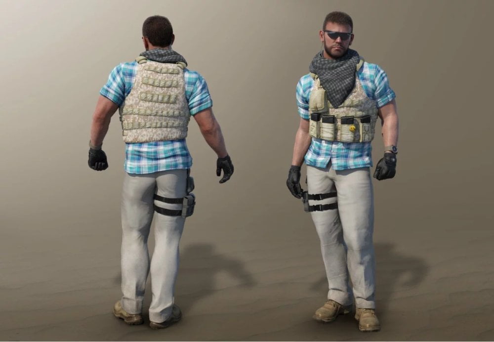 Mercenary Outfit for Dain 8 and Genesis 8 Male(s)