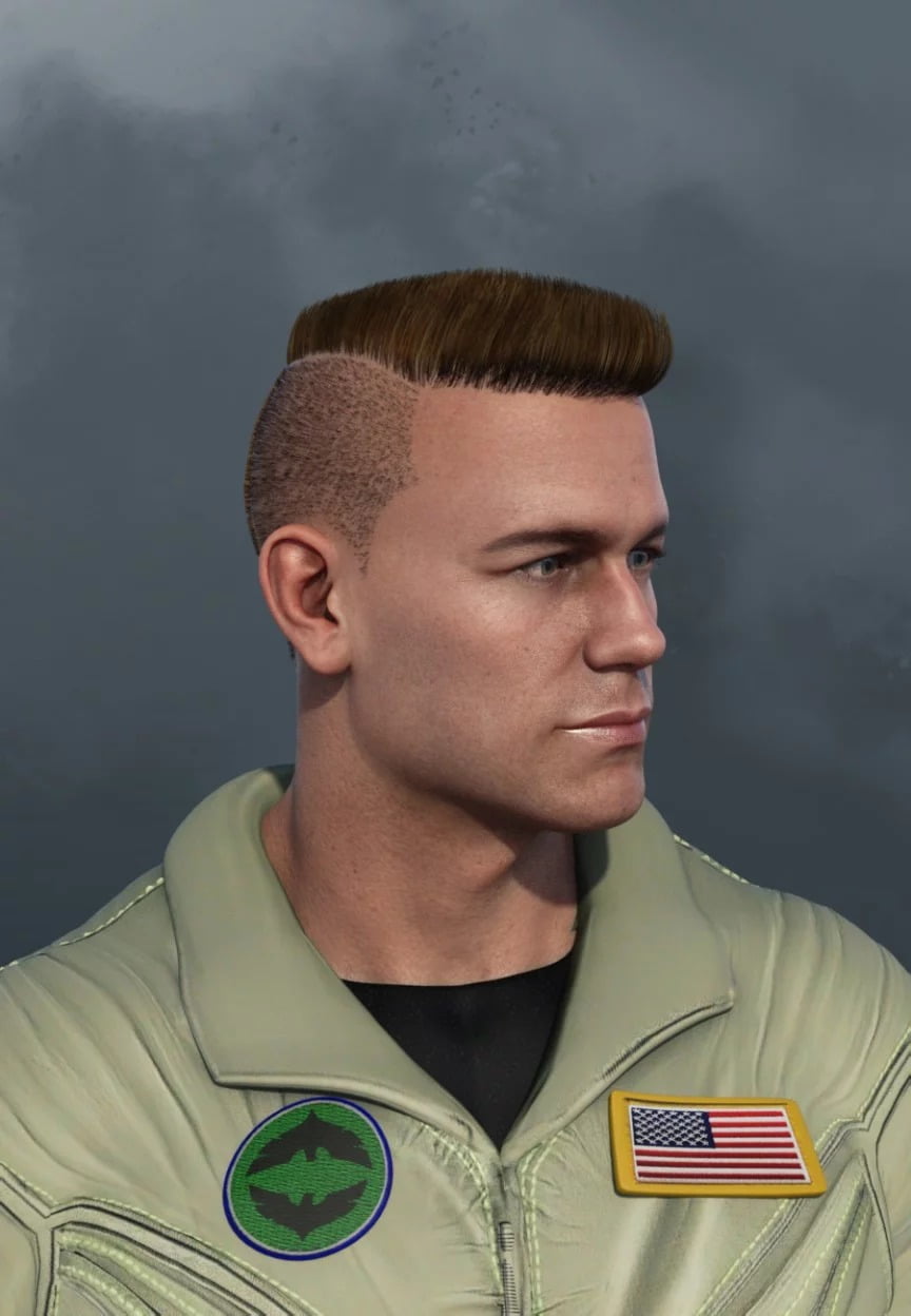 Military Cut Style dForce Hair for Dain 8 and Genesis 8 Male(s)