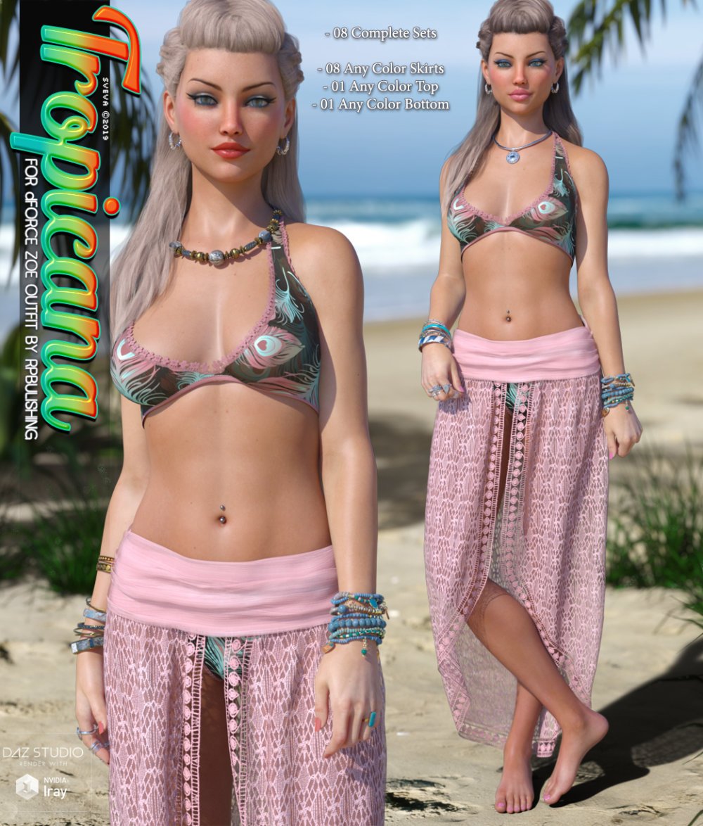 Tropicana for dForce Zoe Outfit G8F
