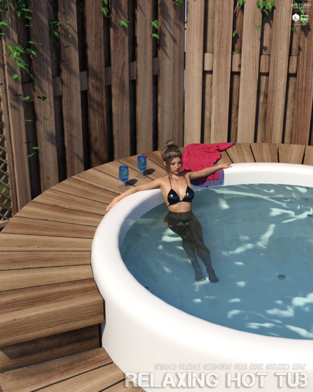 Relaxing Hot Tub Daz Studio