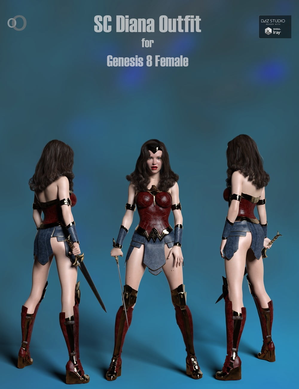 SC Diana Outfit for Genesis 8 Female