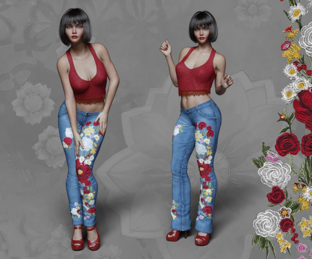 Wallflower JeanZ for Genesis 8